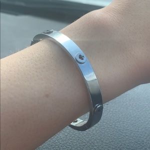 Kate Spade clover silver bracelet